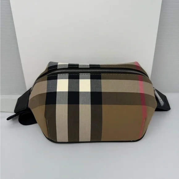 Burberry | Bags | Burberry Tan And Black Checkered Belt Bag  display picture 2